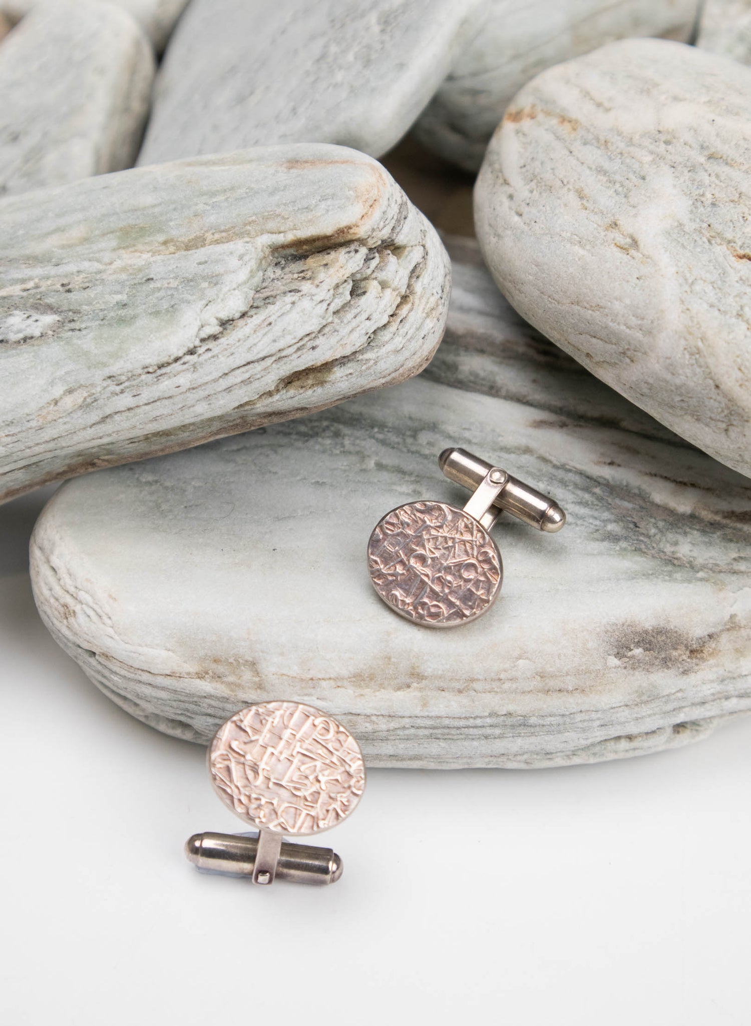 Oval Texture Cufflinks