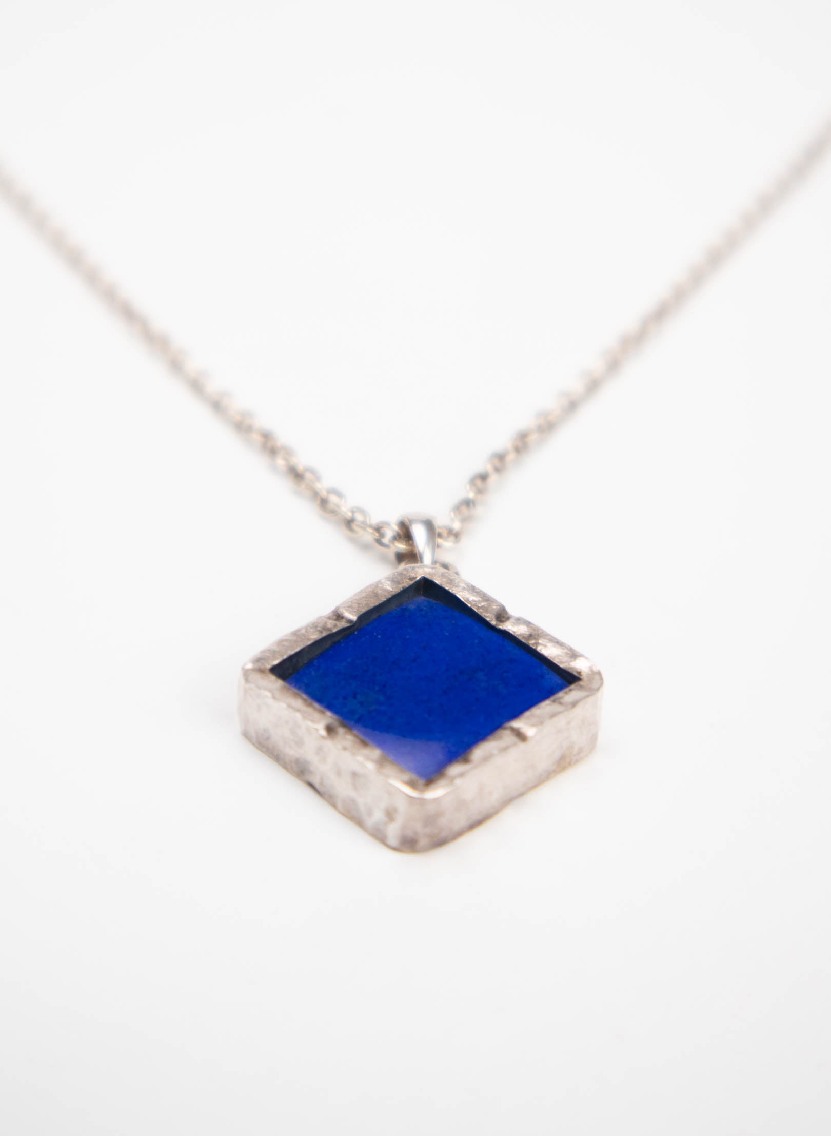 Diamond Lapis Pendant