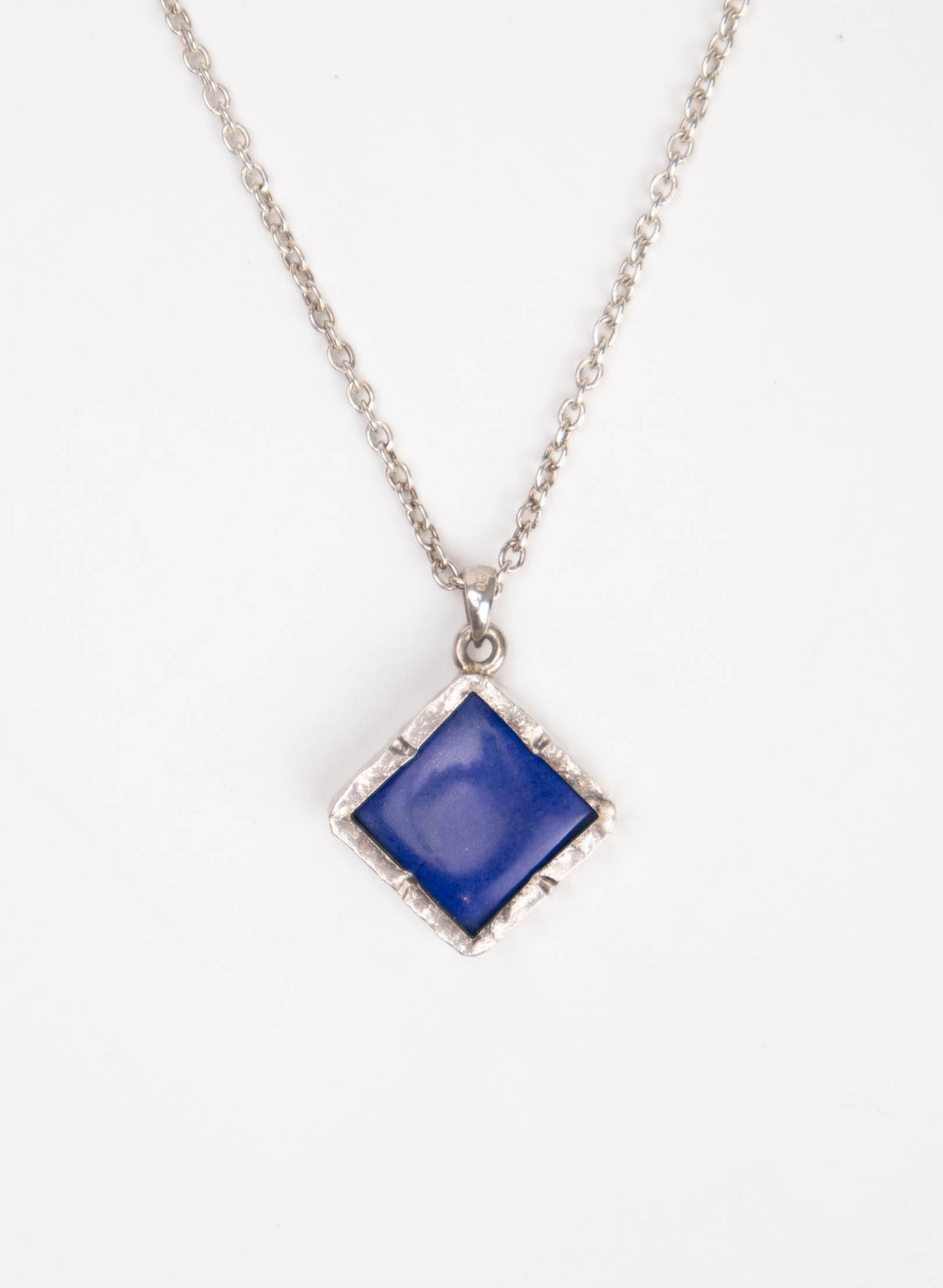 Diamond Lapis Pendant