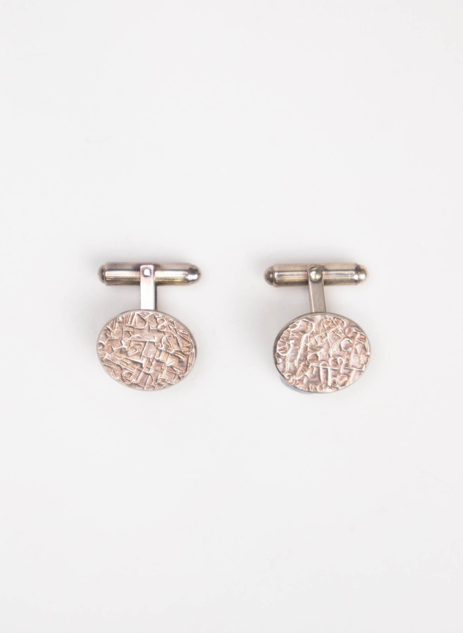 Oval Texture Cufflinks