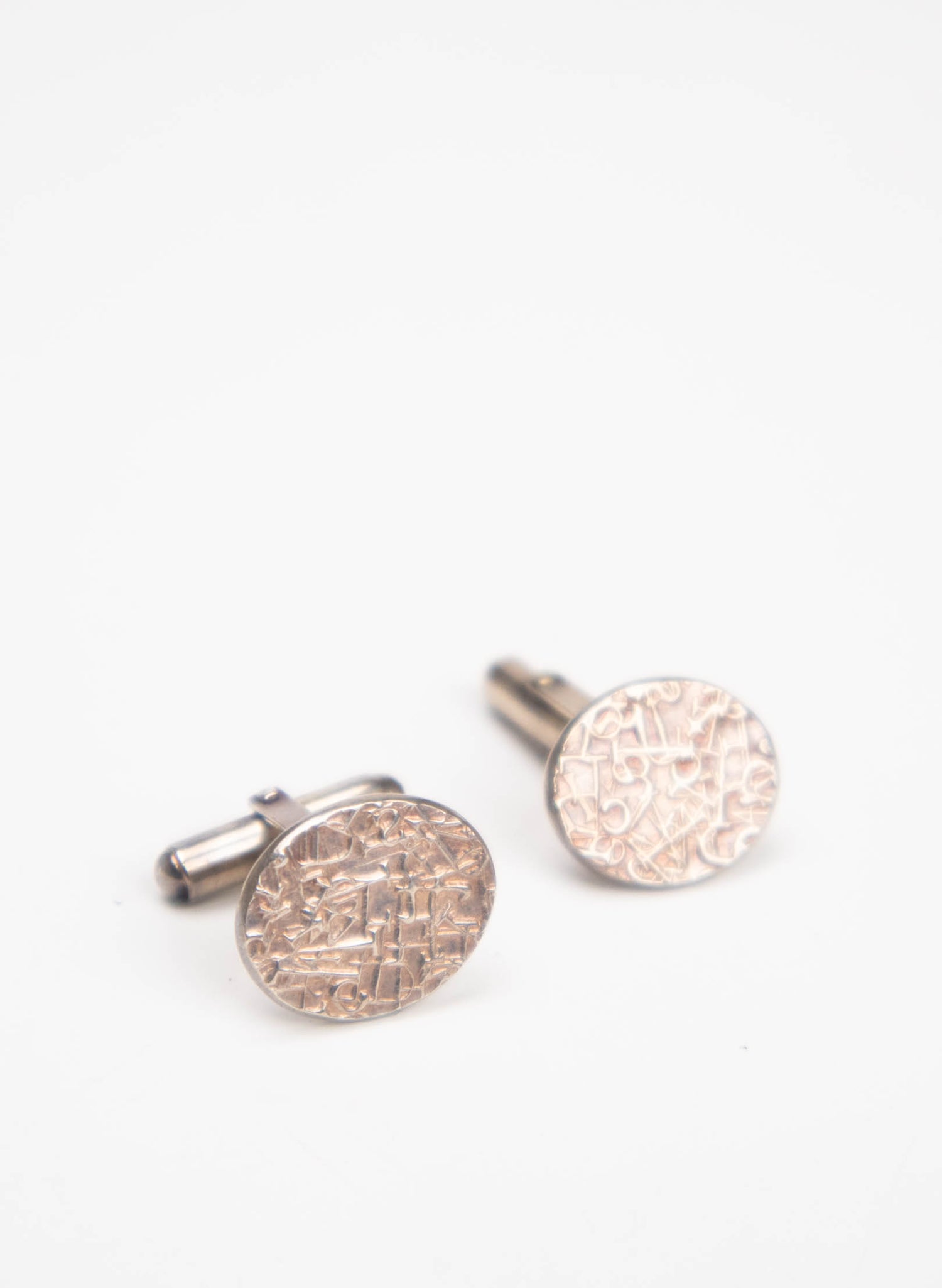 Oval Texture Cufflinks