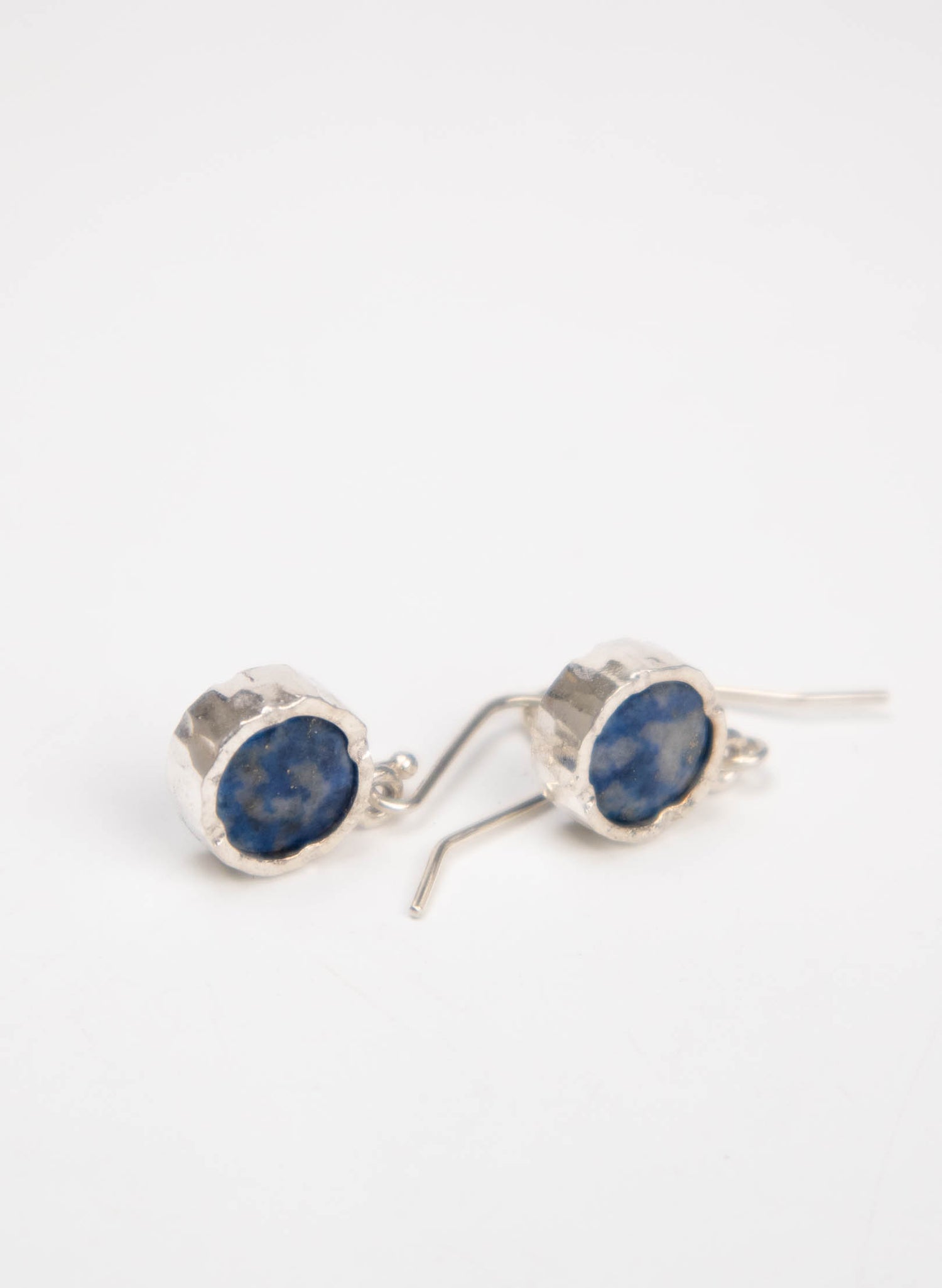 Round Lapis Earrings