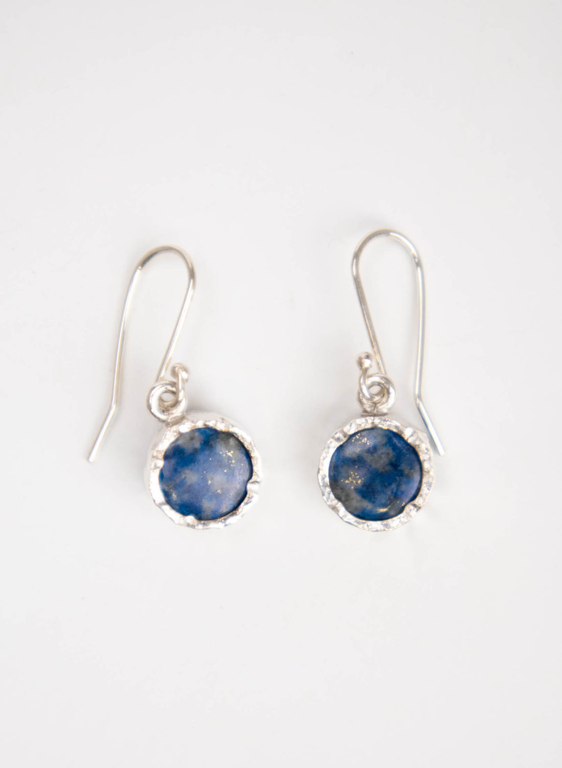 Round Lapis Earrings