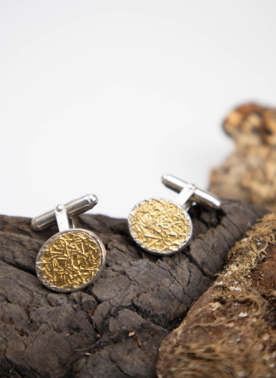 Round Texture Cufflinks