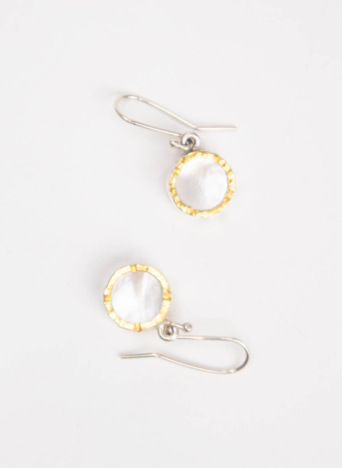 Round Mother of Pearl Earrings