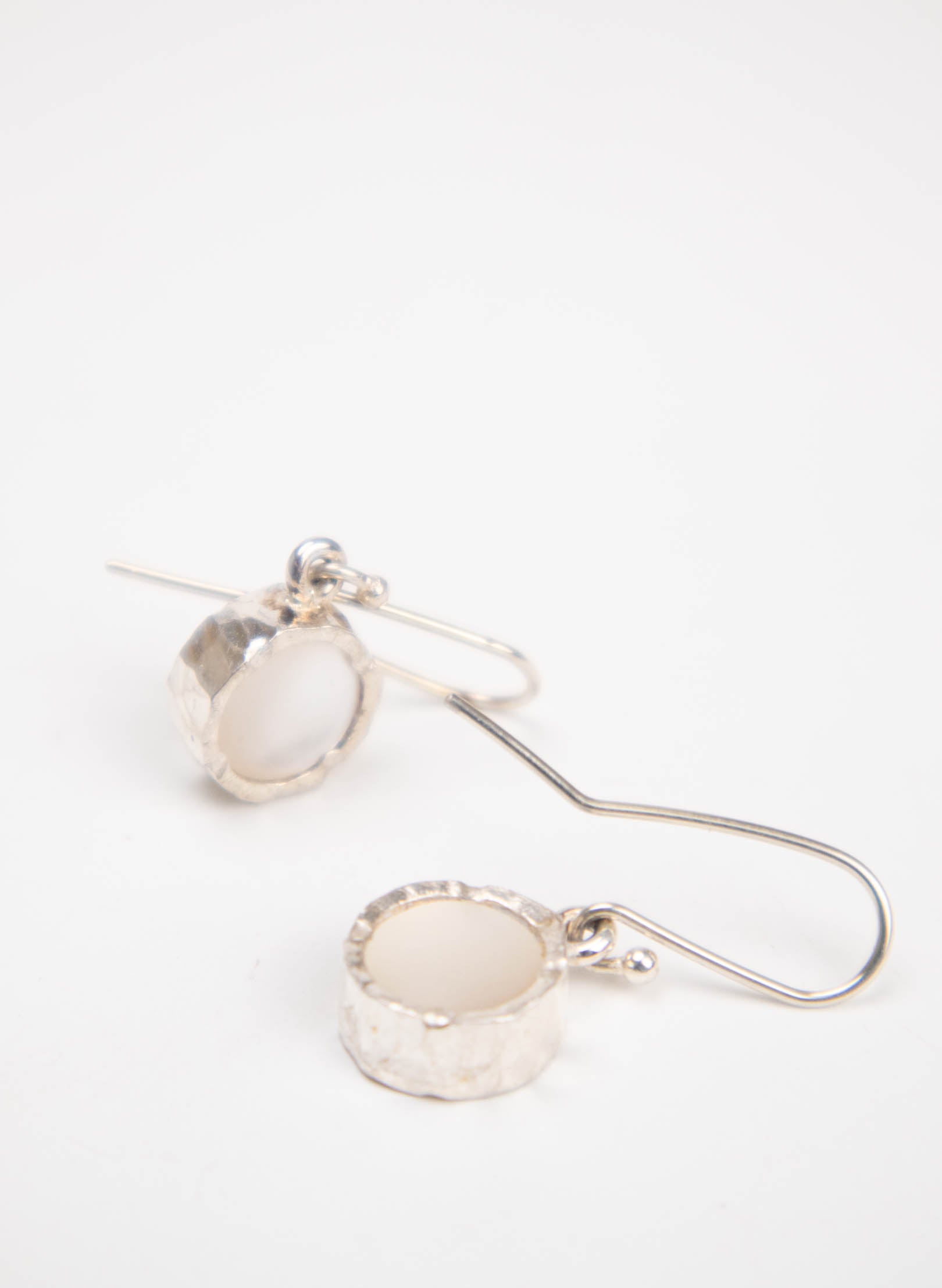 Round Mother of Pearl Earrings