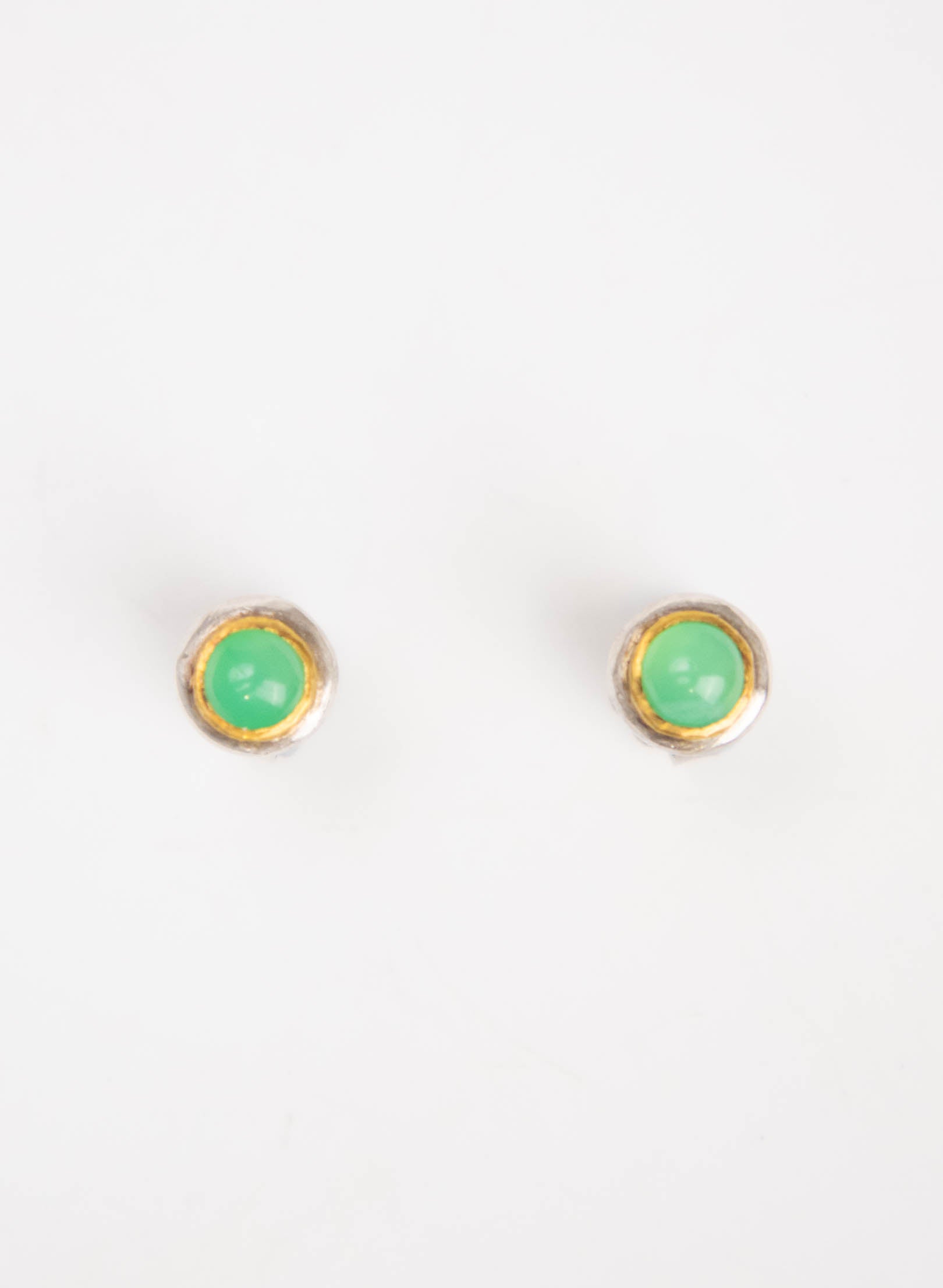 Australian Chrysoprase Stud Earrings