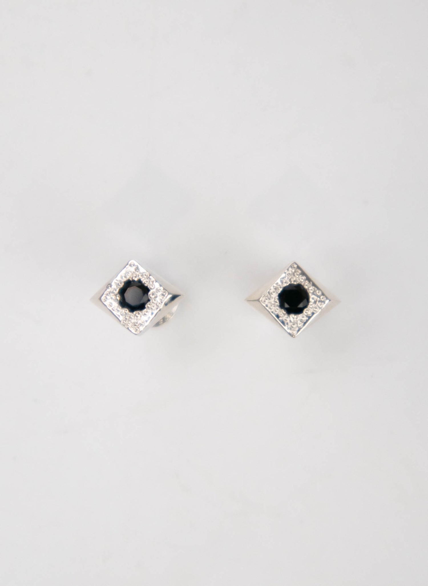 Black Spinel Cluster Studs