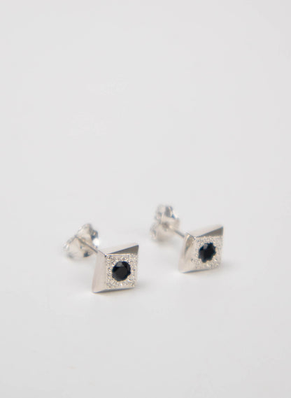 Black Spinel Cluster Studs