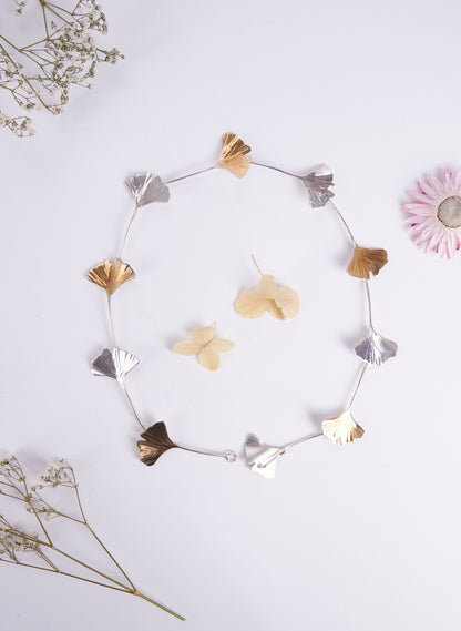 Gingko Leaf Link Necklace