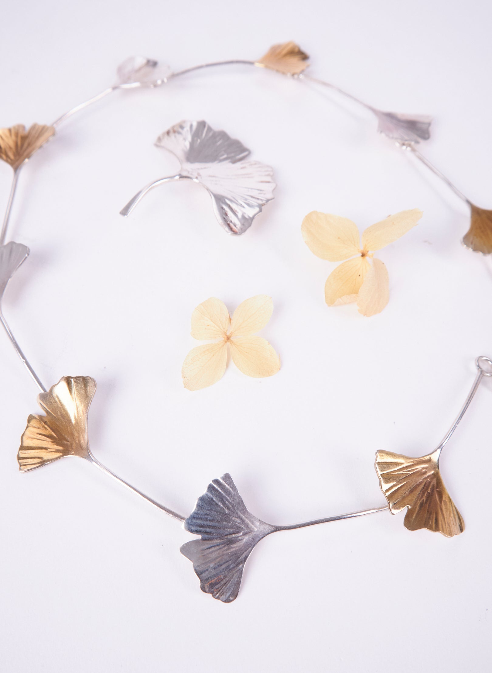 Gingko Leaf Link Necklace