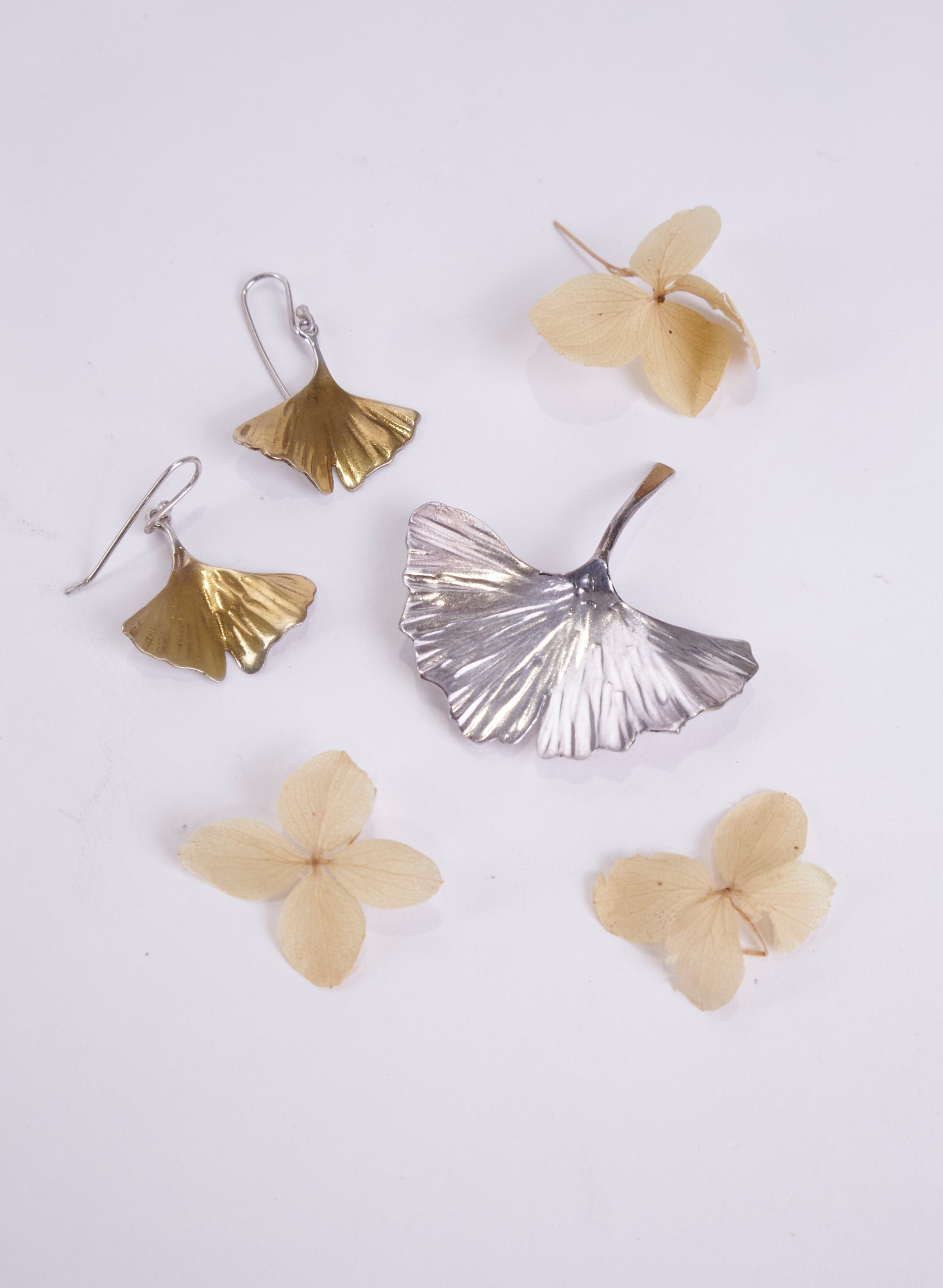 Gingko Leaf Brooch