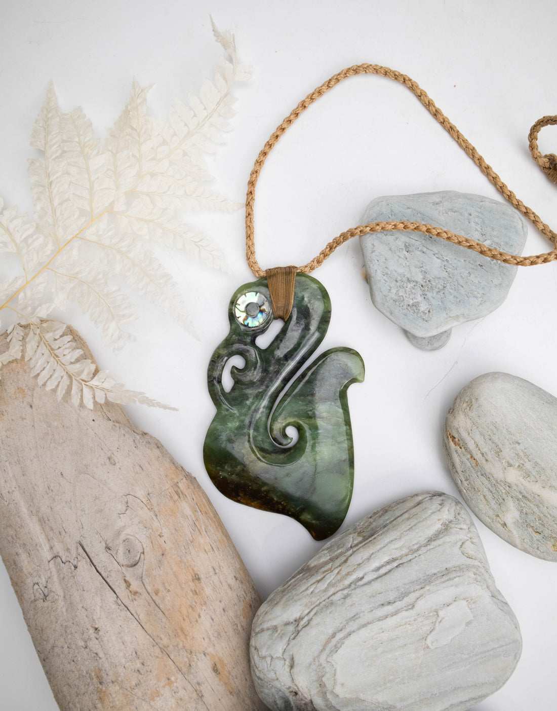 Carved Pounamu Manaia Pendant