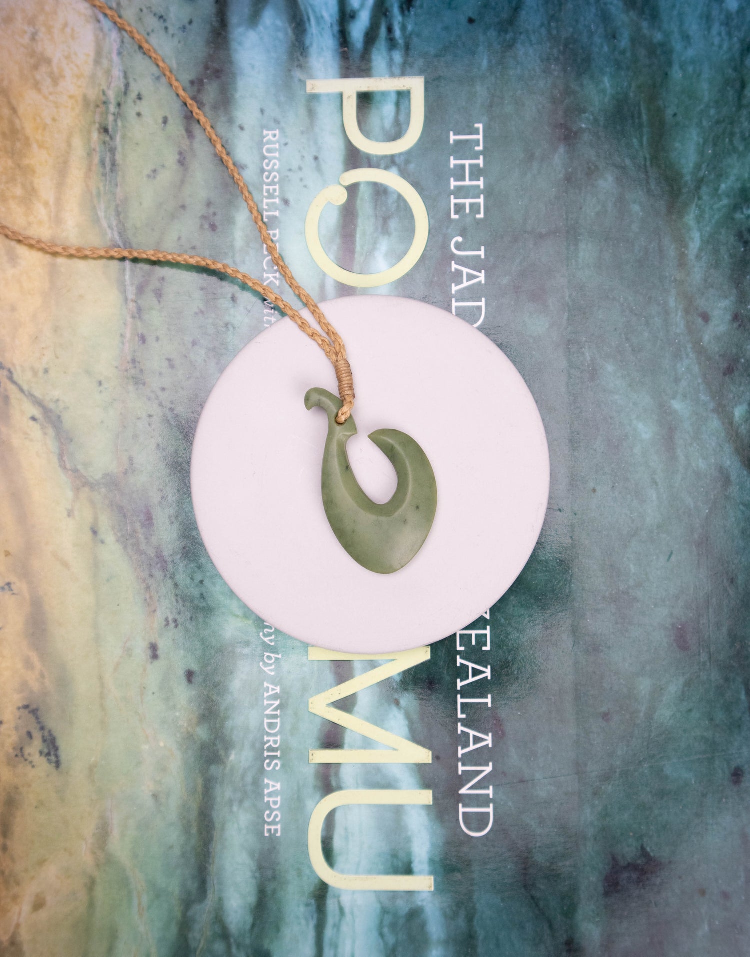 Carved Pounamu Hei Matau Pendant