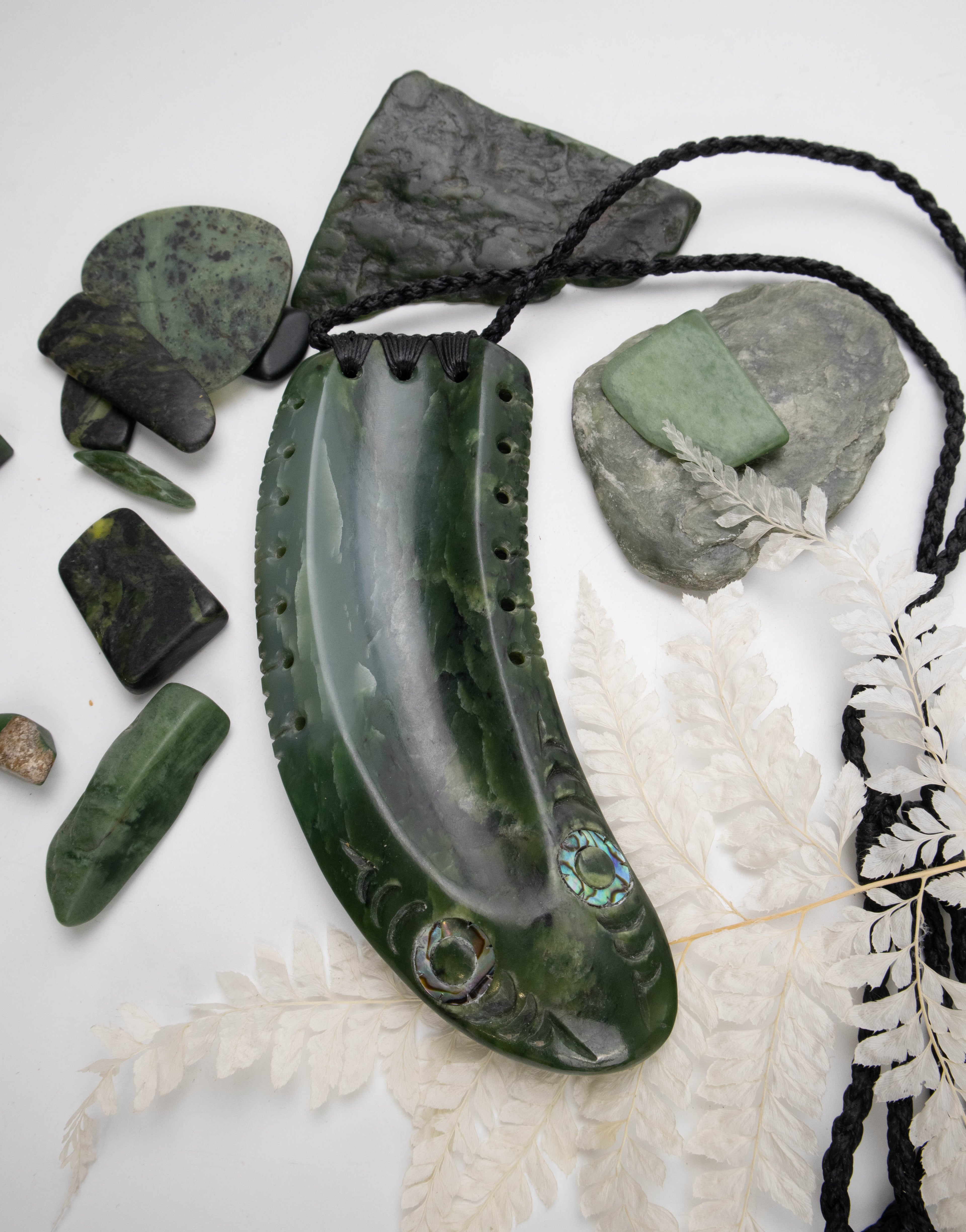 Tuna - Eel Pounamu Pendant