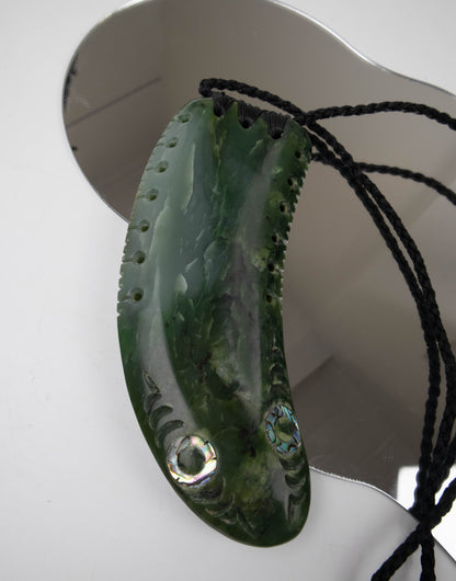 Tuna - Eel Pounamu Pendant