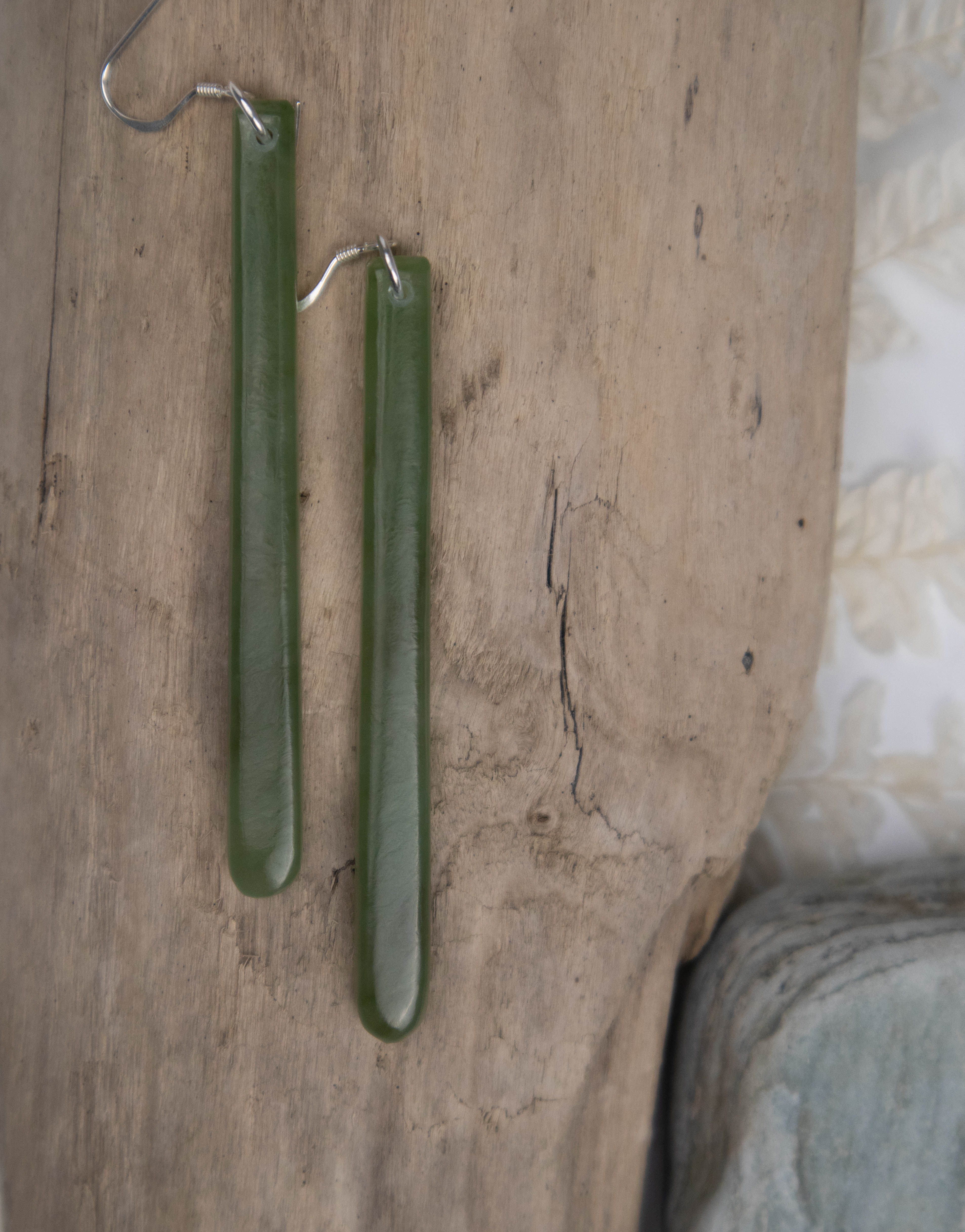 Pounamu Drop Earrings