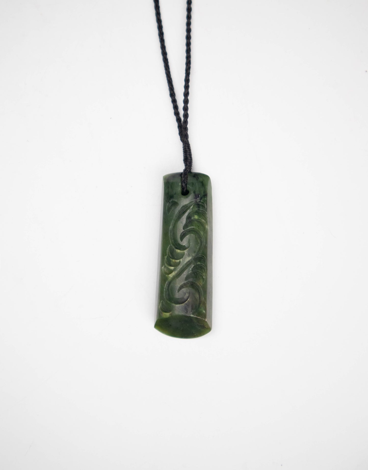 Carved Drop Pounamu Pendant