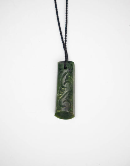 Carved Drop Pounamu Pendant