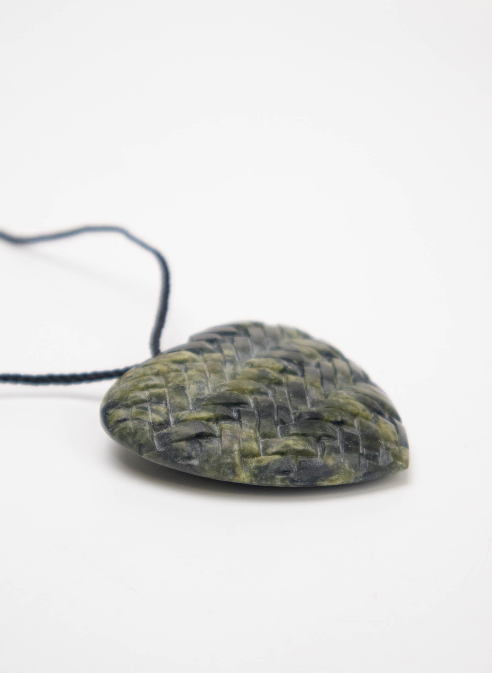 Pounamu Woven Heart Pendant