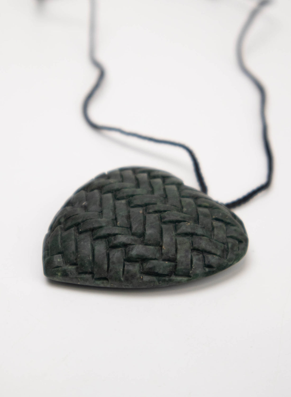 Pounamu Woven Heart Pendant