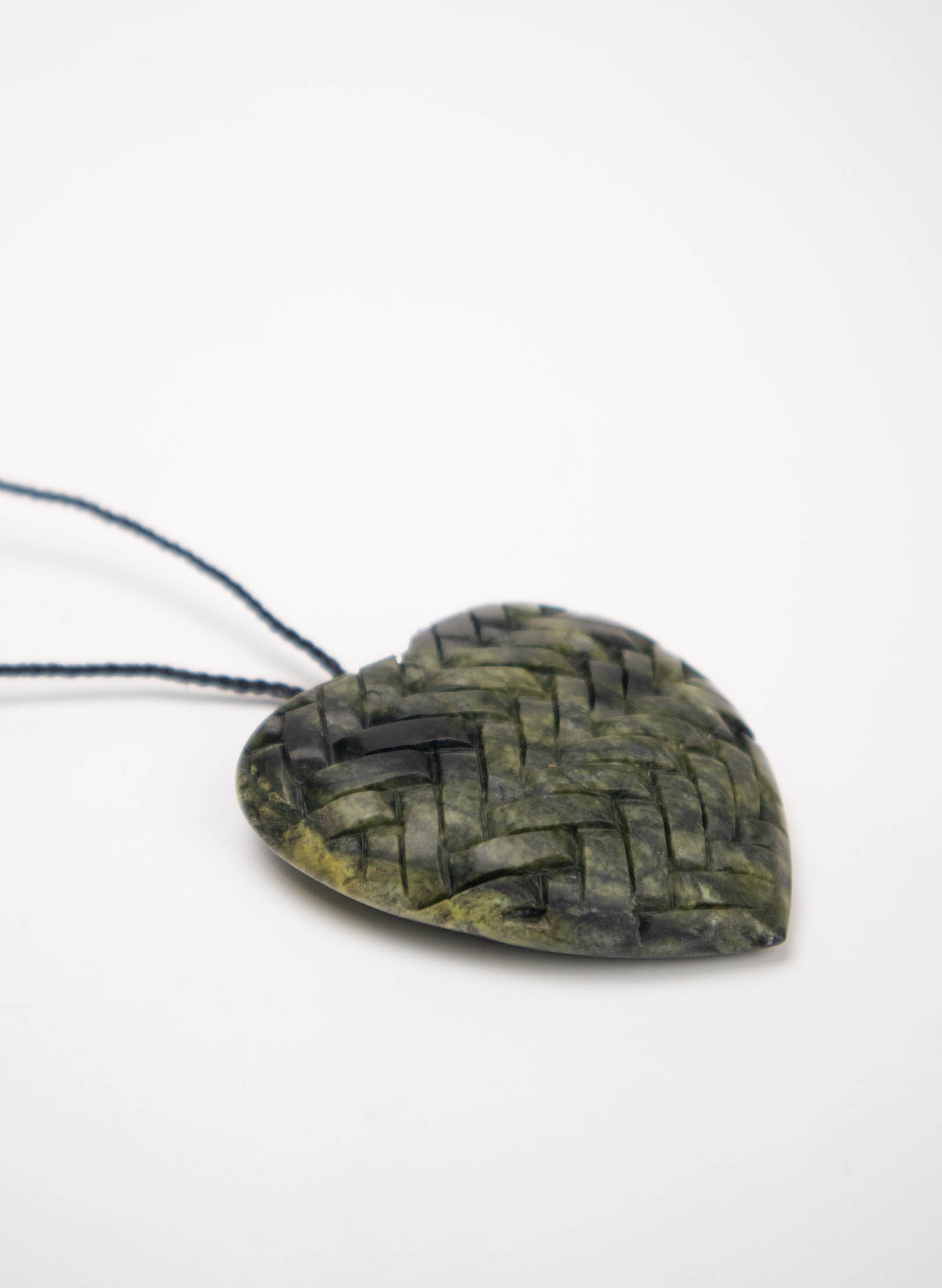 Pounamu Woven Heart Pendant