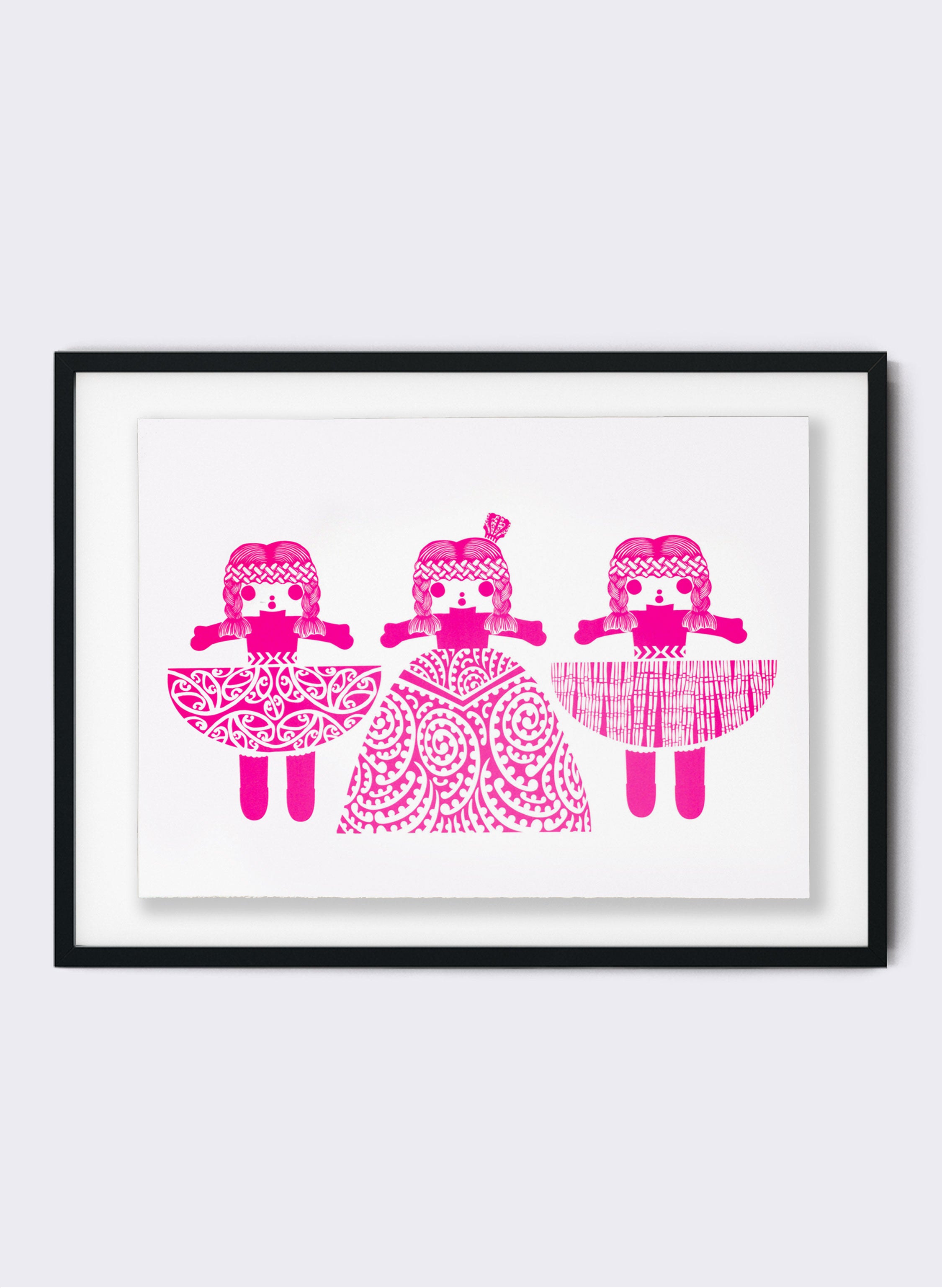 Aroha Nui | Pink - Screen Print