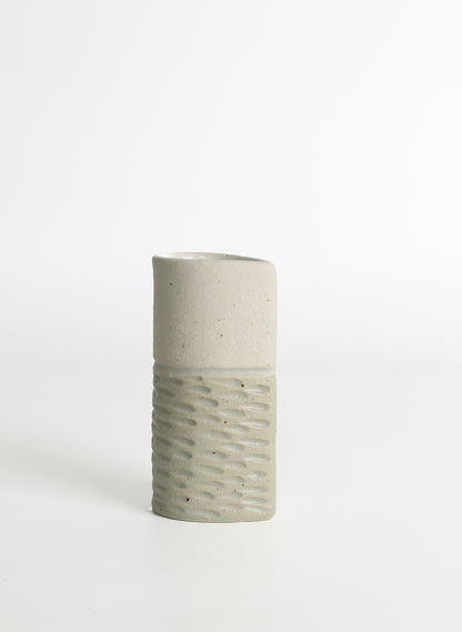 Mini Vase - White/Sage