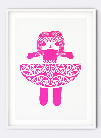 Mini Big Hug Pink - Screenprint