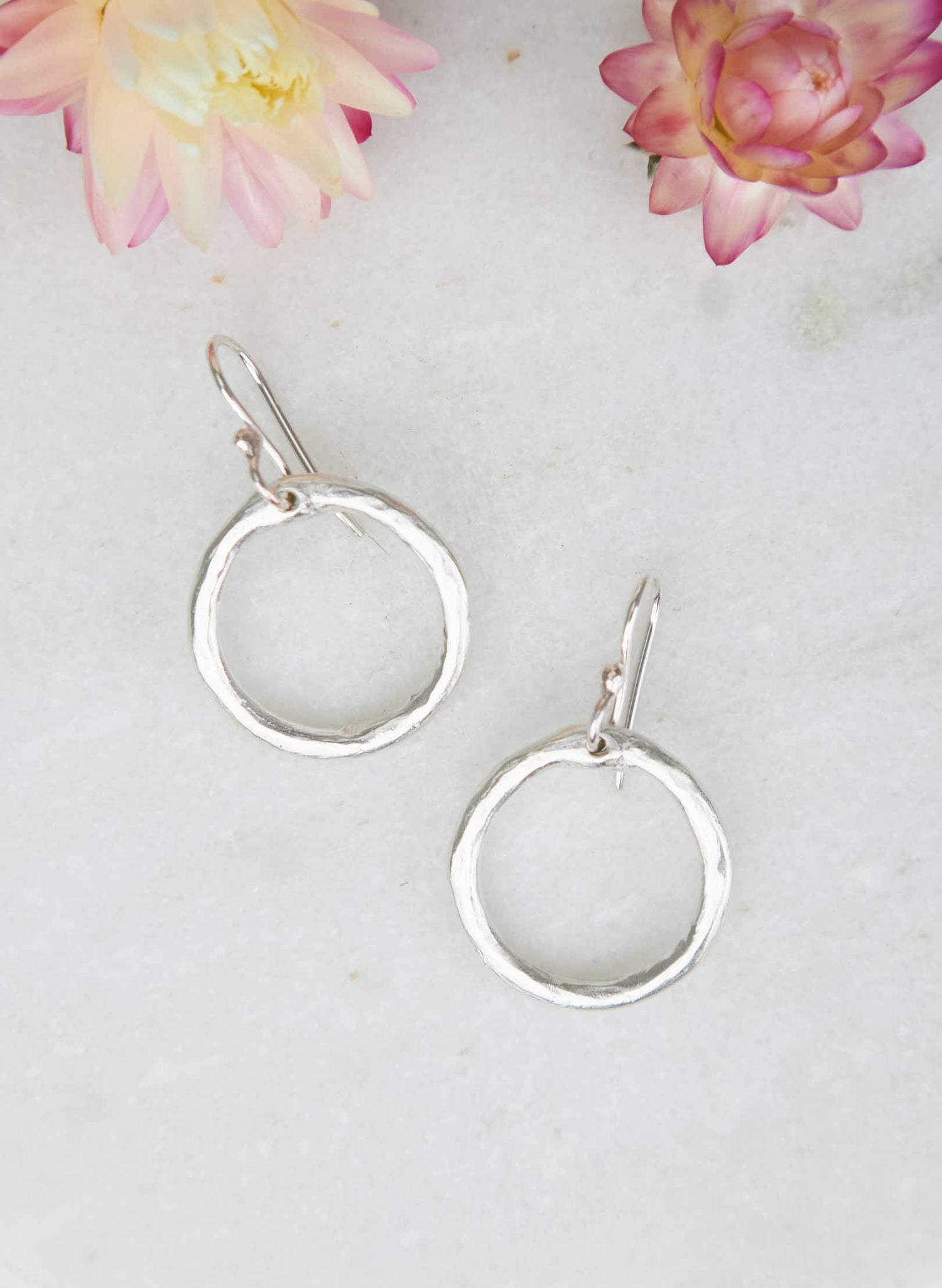 Organic Silver Earrings