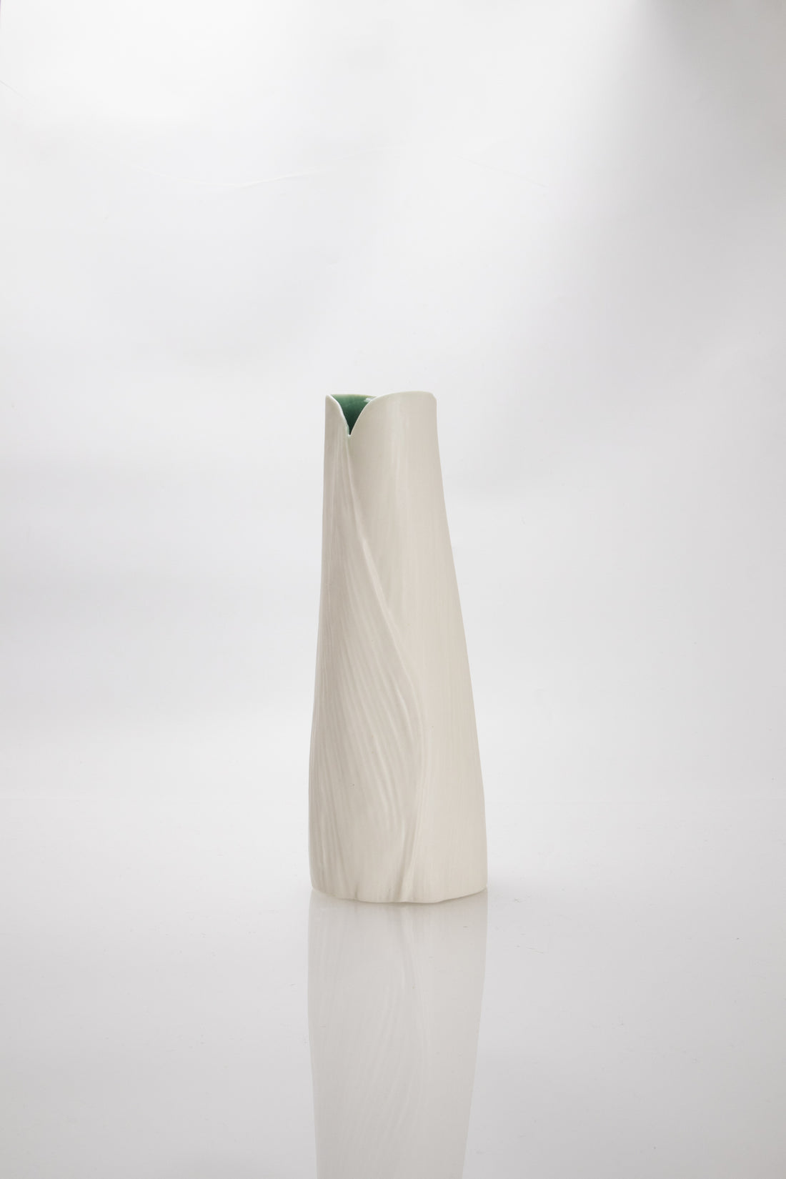 Nikau Vase 2 - Verdigris