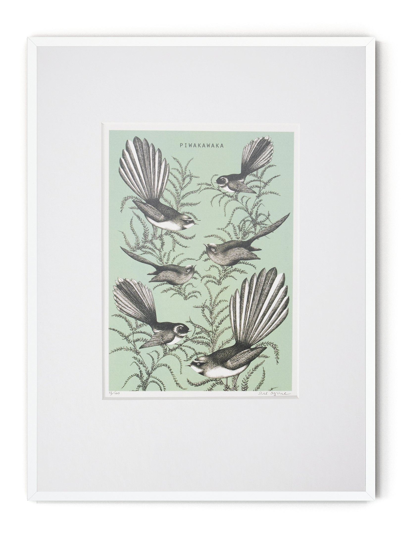 Fantail (Green) - Digital Print