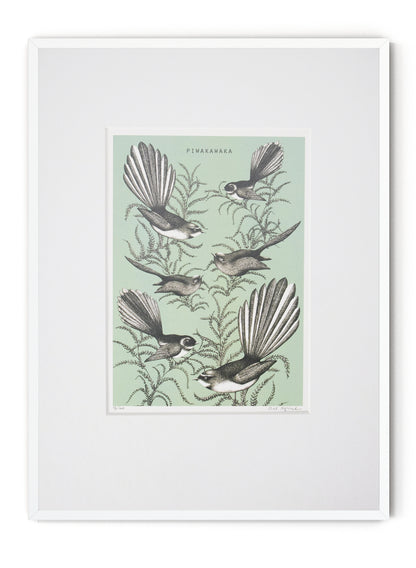 Fantail (Green) - Digital Print