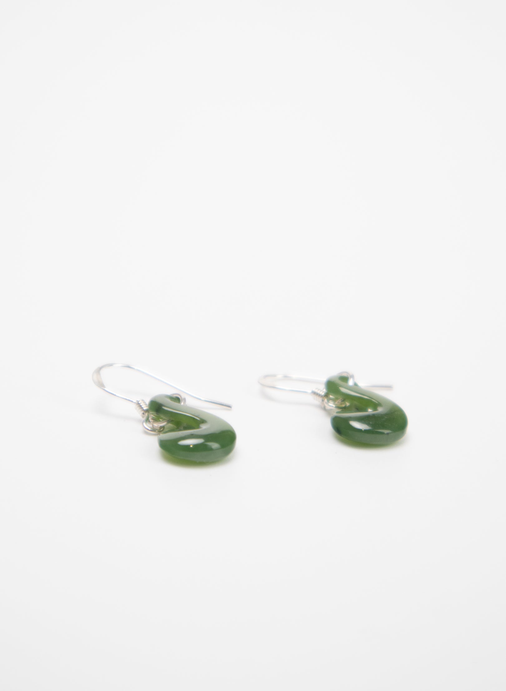 Pounamu Drop Twist Earrings