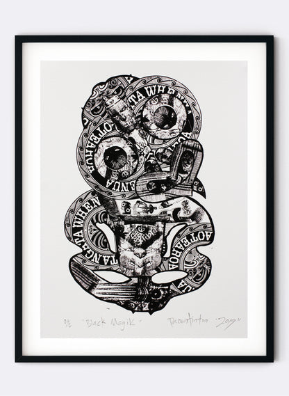 Black Magic Tiki / All Blax Tikkee - Digital Print