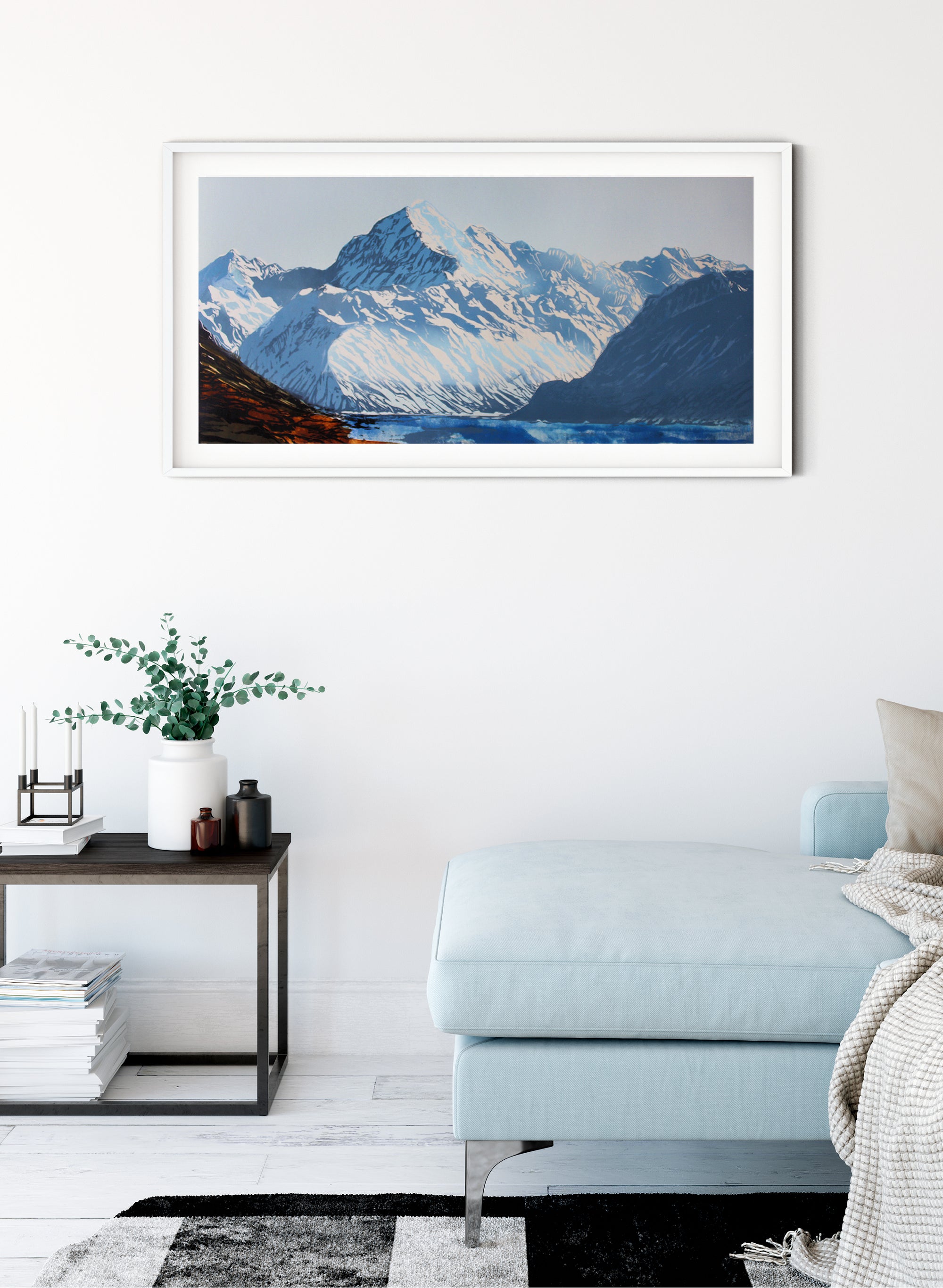 Mount Aoraki - Woodblock Print – The Poi Room Ltd