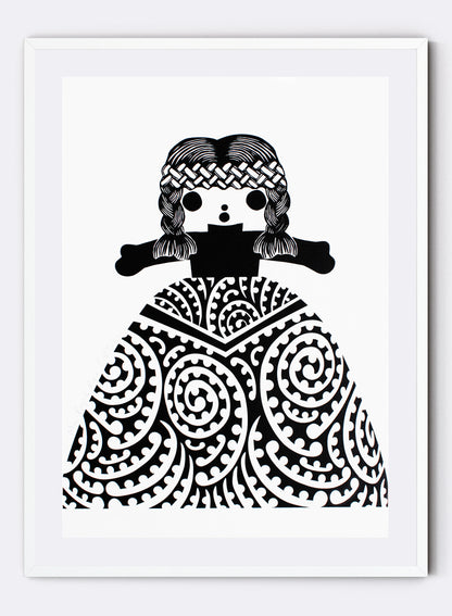 Mini Royal Rua | Black - Screen Print