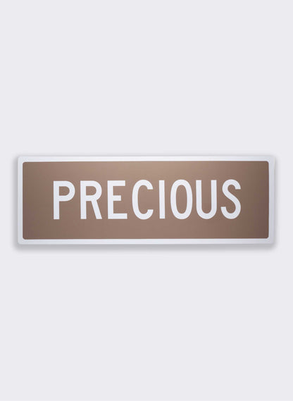 Precious - Road Sign Art