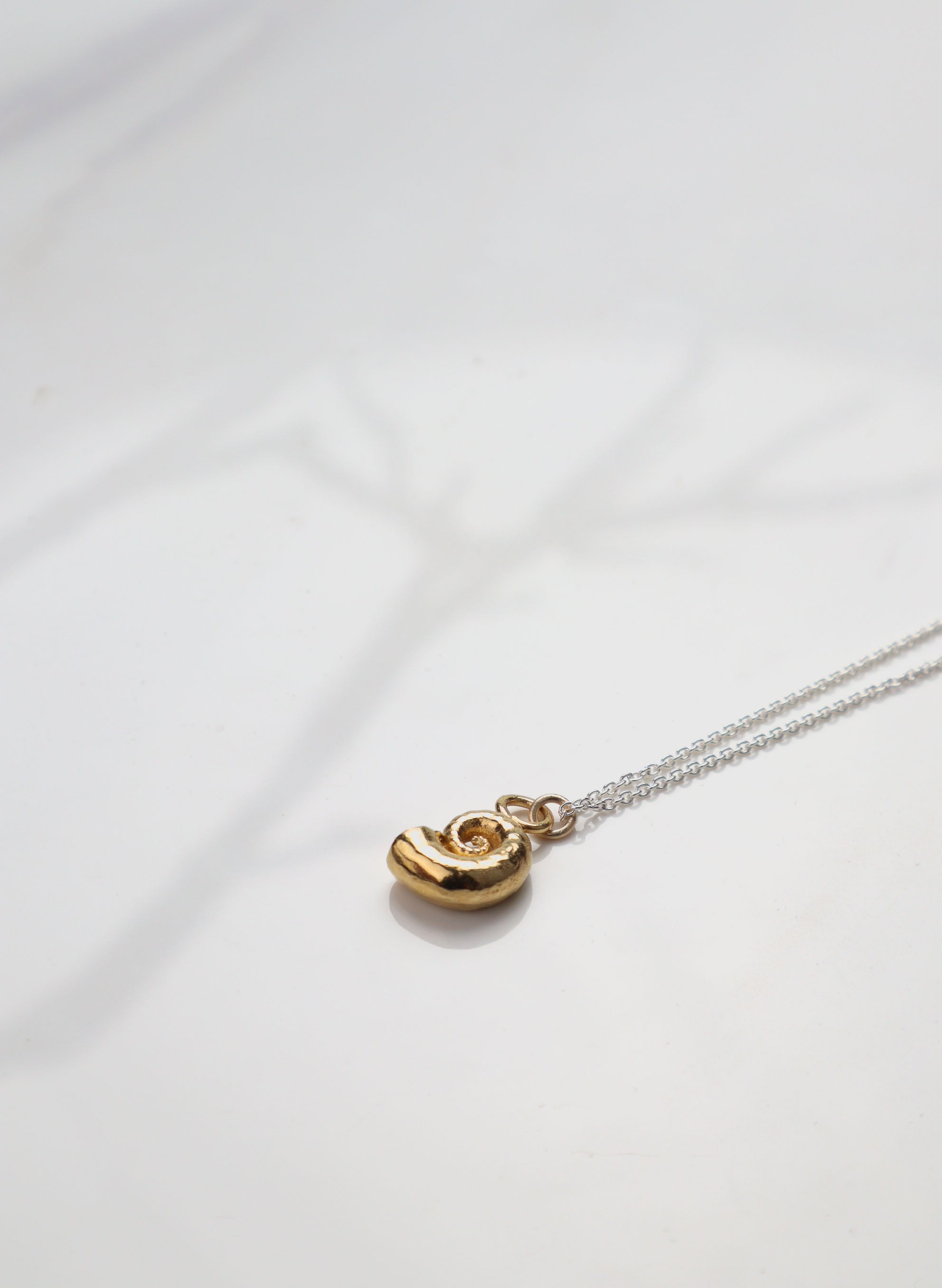 Spiral shell online necklace