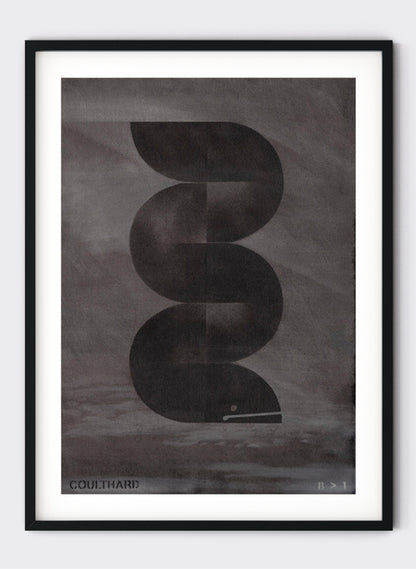 Graphite Eel - B&gt;1 - Giclée Print