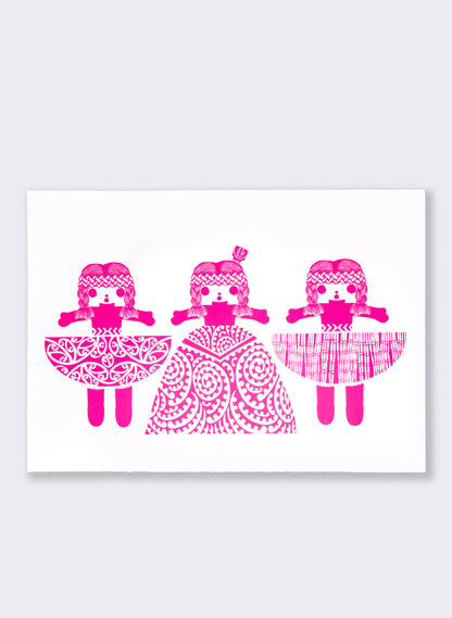 Aroha Nui | Pink - Screen Print