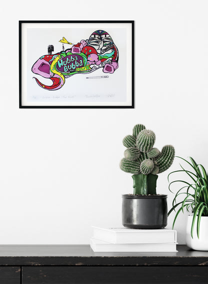 Hubba Bubba, The Hut - Digital Print