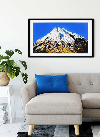 Mount Taranaki | Large - Woodblock Print