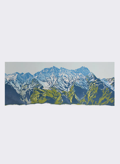 The Remarkables V - Woodblock Print